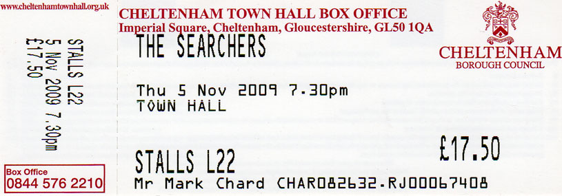 THE SEARCHERS Ticket